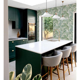 Juan Green by Arthouse Palm Leaves Wallpaper – Brewster Home Fashions AH923909