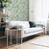 Juan Green by Arthouse Palm Leaves Wallpaper – Brewster Home Fashions AH923909