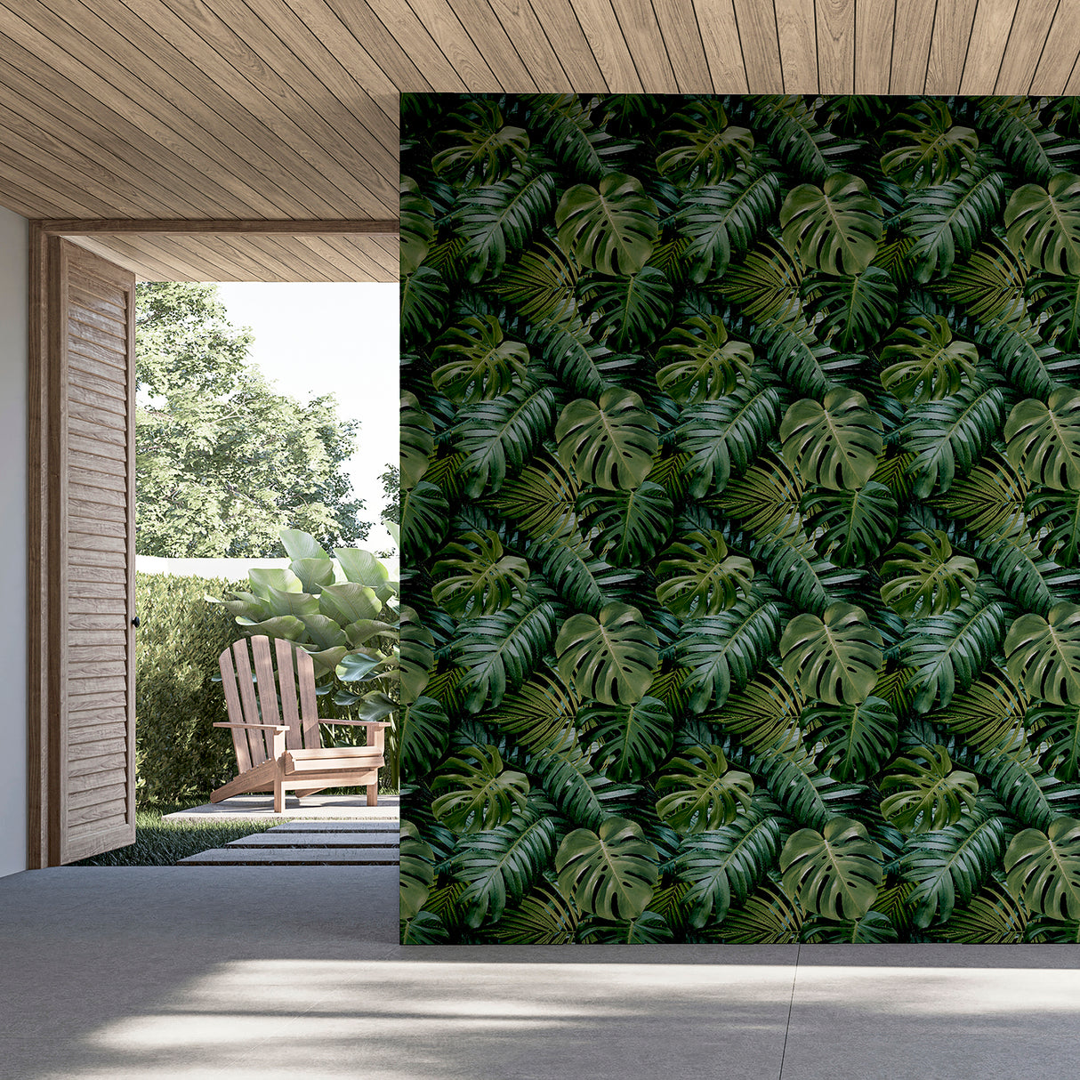 Harlynn Green by Arthouse Monstera Wallpaper – Brewster Home Fashions AH924108
