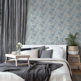 Elinore Blue by Arthouse Bamboo Trail Wallpaper – Brewster Home Fashions AH924407
