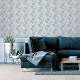 Elinore Blue by Arthouse Bamboo Trail Wallpaper – Brewster Home Fashions AH924407