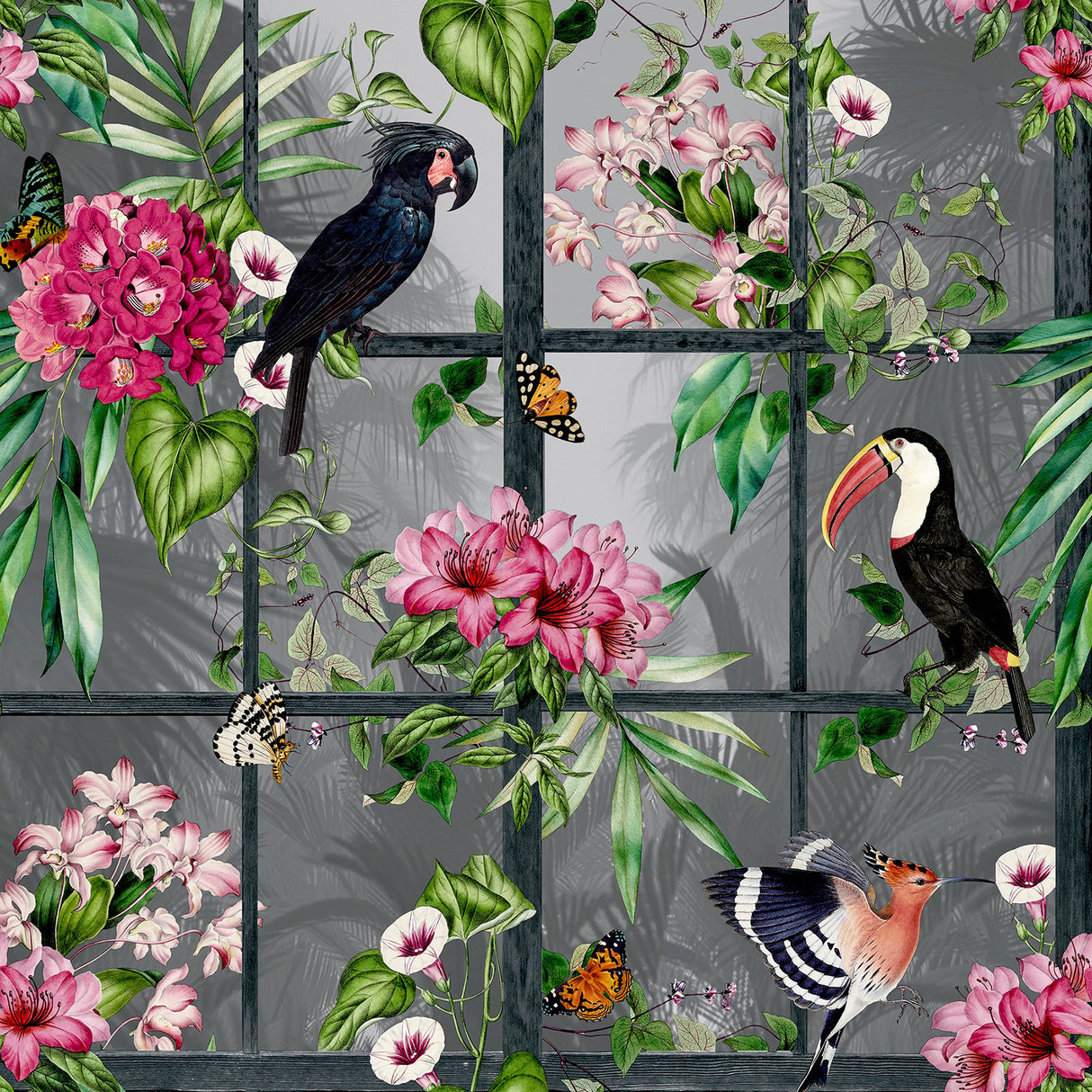 Dorothea Multicolor Tropical Birds Wallpaper by Arthouse – Brewster Home Fashions AH924408
