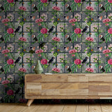 Dorothea Multicolor by Arthouse Tropical Birds Wallpaper- Brewster Home Fashions AH924408