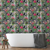 Dorothea Multicolor by Arthouse Tropical Birds Wallpaper- Brewster Home Fashions AH924408