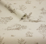 Clawford Beige by Arthouse Meadow Friends Wallpaper – Brewster Home Fashions AH924409