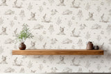 Clawford Beige by Arthouse Meadow Friends Wallpaper – Brewster Home Fashions AH924409