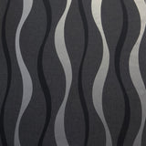 Tazz Black Ribbons Wallpaper by Arthouse