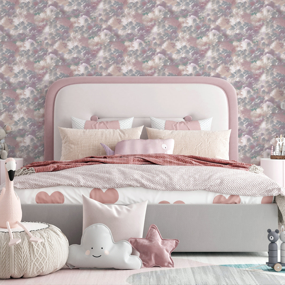 Merryweather Violet by Arthouse Cloudy Skies Wallpaper – Brewster Home Fashions AH924508