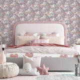 Merryweather Violet by Arthouse Cloudy Skies Wallpaper – Brewster Home Fashions AH924508