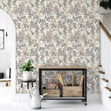 Georgianna Neutral by Arthouse Botanical Leaves Wallpaper – Brewster Home Fashions AH924600