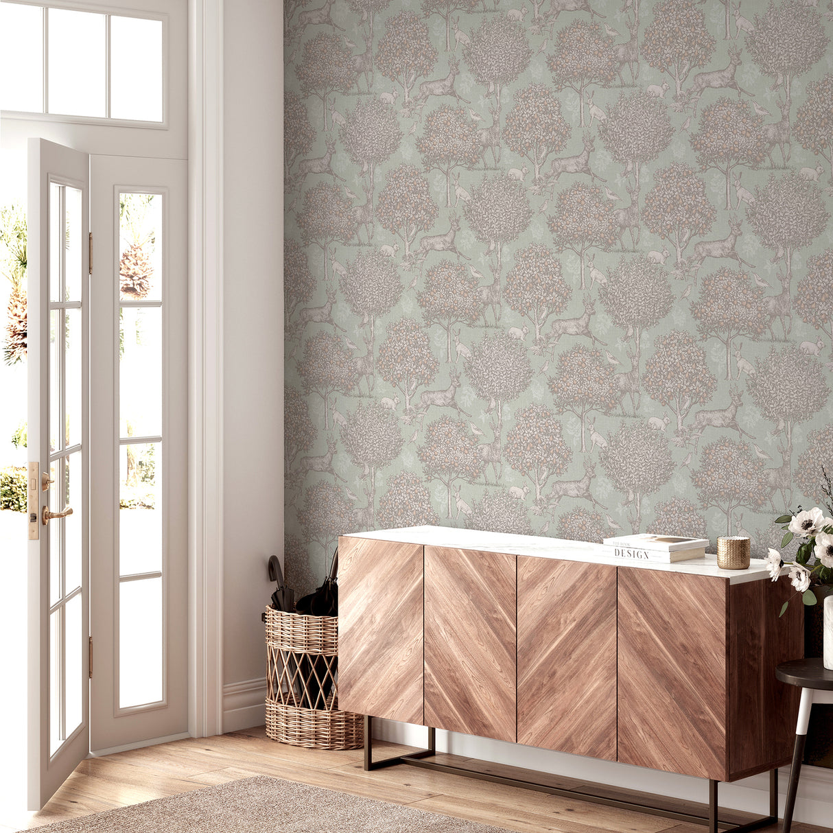 Edson Green by Arthouse Woodlands Wallpaper – Brewster Home Fashions AH924606