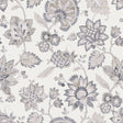 Prudie Denim Jacobean Trail Wallpaper sample roll with blue floral motif