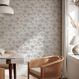 Prudie Denim by Arthouse Jacobean Trail Wallpaper – Brewster Home Fashions AH924707