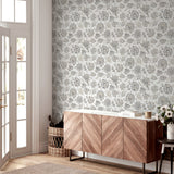 Prudie Denim by Arthouse Jacobean Trail Wallpaper – Brewster Home Fashions AH924707