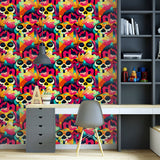 Millicent Multicolor by Arthouse Skull Wallpaper – Brewster AH925107