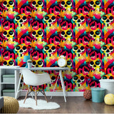 Millicent Multicolor by Arthouse Skull Wallpaper – Brewster AH925107