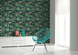 Fonda Dark Green by Arthouse Jungle Party Wallpaper – Brewster Home Fashions AH925308