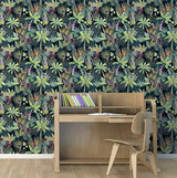 Fonda Dark Green by Arthouse Jungle Party Wallpaper – Brewster Home Fashions AH925308