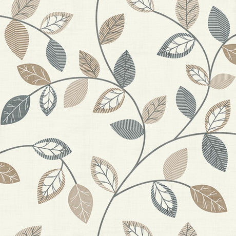 Sylvie Neutral Leaf Trail Wallpaper – Arthouse