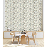 Sylvie Neutral by Arthouse Leaf Trail Wallpaper – Brewster Home Fashions AH925405