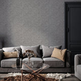 Leland Charcoal by Arthouse Woven Wallpaper – Brewster Home Fashions AH925600