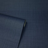Rafe Navy by Arthouse Woven Texture Wallpaper – Brewster Home Fashions AH946002
