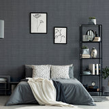 Rafe Grey by Arthouse Woven Texture Wallpaper – Brewster Home Fashions AH946006