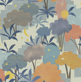 Bohemian Walk Blue Peel & Stick Wallpaper with Trees Motif, Alja Horvat x NuWallpaper - AHS4712