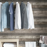 Farmhouse Plank Brown by InHome Peel and Stick Straight Match WallPops Collection 20.5 in x 18 ft About 30.8 sq ft - ARW4226
