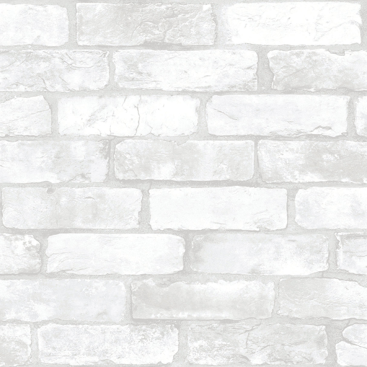 Studio Brick White Peel and Stick Wallpaper by InHome - ARW4228