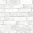 Studio Brick White Peel and Stick Wallpaper by InHome - ARW4228