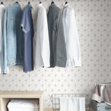 Starlet Grey Peel and Stick Wallpaper by InHome WallPops Collection, 20.5in x 18ft Straight Match - ARW4230
