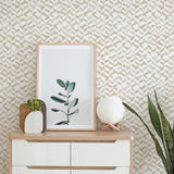 Topkapi Gold by InHome Peel and Stick Wallpaper, 20.5 In Wide x 18 Ft Long, Straight Match, Covers About 30.8 Square Feet - ARW4238