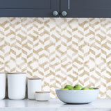 Topkapi Gold by InHome Peel and Stick Wallpaper, 20.5 In Wide x 18 Ft Long, Straight Match, Covers About 30.8 Square Feet - ARW4238