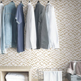 Topkapi Gold by InHome Peel and Stick Wallpaper, 20.5 In Wide x 18 Ft Long, Straight Match, Covers About 30.8 Square Feet - ARW4238
