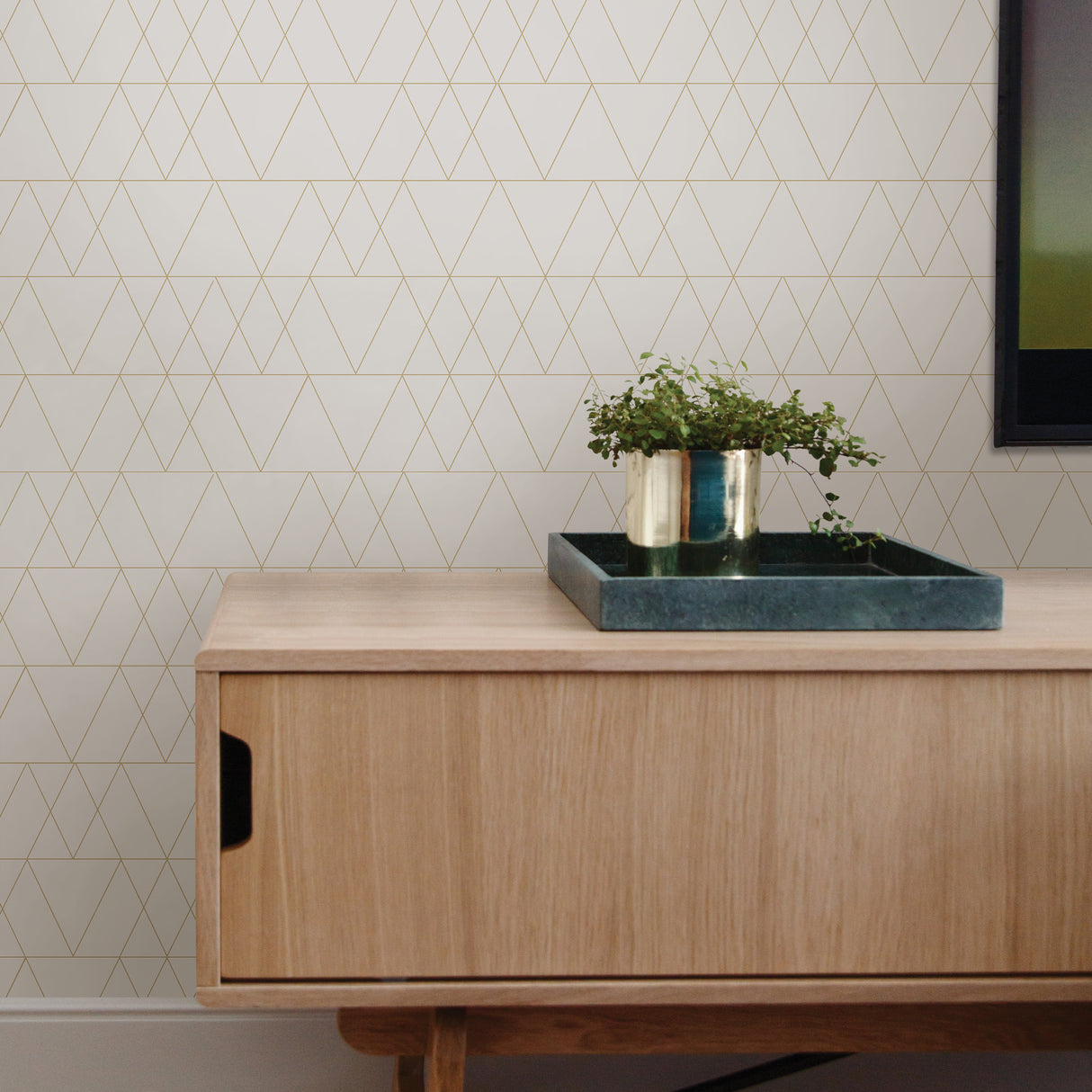 Trillions Gold by InHome WallPops Peel and Stick Wallpaper Roll 20.5 in Wide by 18 ft Long Straight Match Coverage About 30.8 sq ft - ARW4239