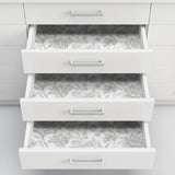 Ellis Silver by InHome Elegant Engraved Botanical Floral Peel and Stick Removable Wallpaper, 20.5 in W x 18 ft L, Covers 30.8 sq ft - ARW4246