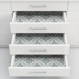 Orleans Blue by InHome Peel and Stick Wallpaper, 20.8 in x 18 ft, Straight Match Pattern, About 31.2 sq ft Coverage - ARW4247