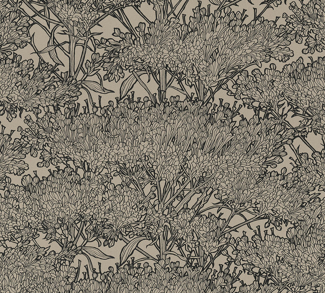Hornbeam Brown Tree Wallpaper with Botanical Non Woven Farmhouse Motif - AS Creation AS369725