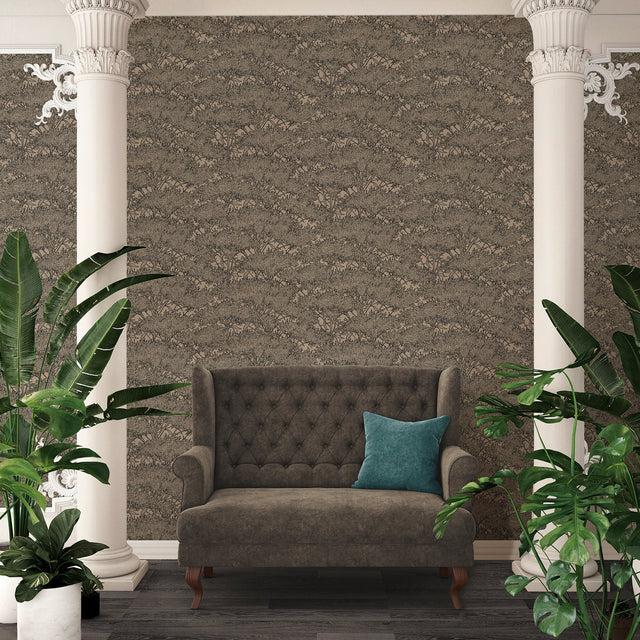Hornbeam Brown Tree Wallpaper with Botanical Non Woven Farmhouse Motif - AS Creation AS369725