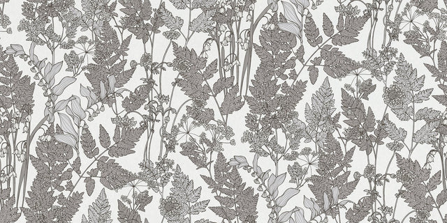 Ayla Light Grey Wildflowers Wallpaper with Botanical Bohemian Pattern - AS Creation AS377521