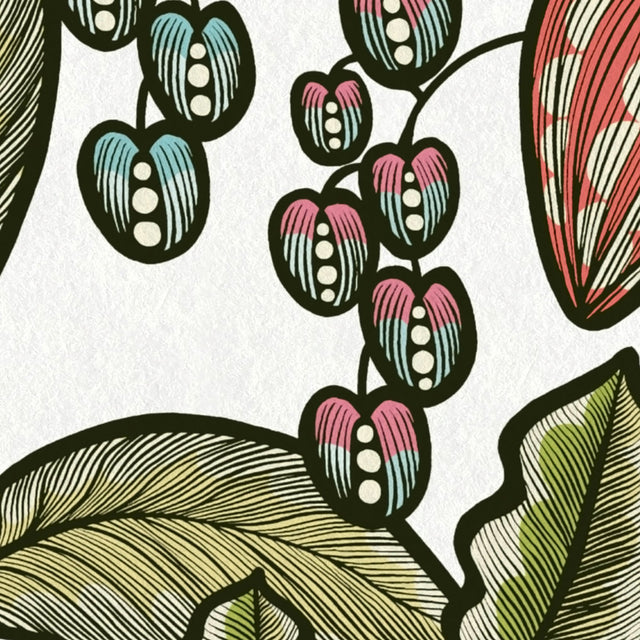 Leif White Vine Trail Wallpaper with Modern Botanical Pattern - AS Creation AS377545