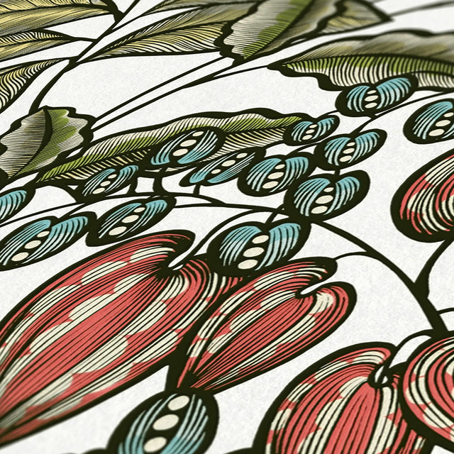 Leif White Vine Trail Wallpaper with Modern Botanical Pattern - AS Creation AS377545