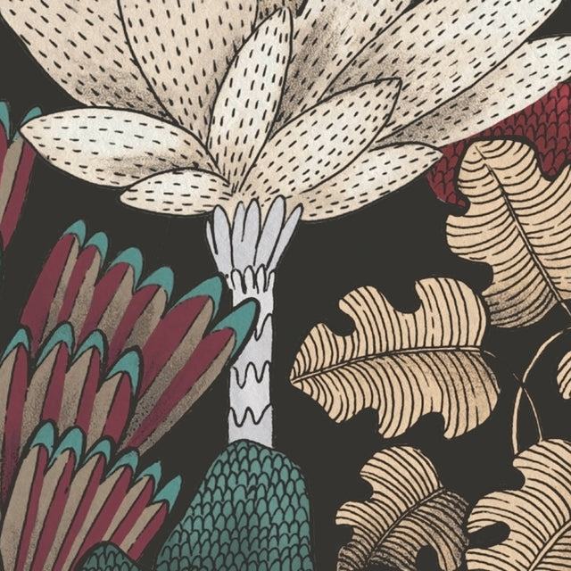 Idris Black Forest Wallpaper with Whimsical Trees Pattern in Black - AS Creation AS377576
