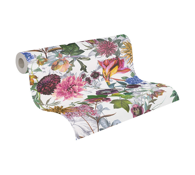 Althea White Flower Garden Wallpaper