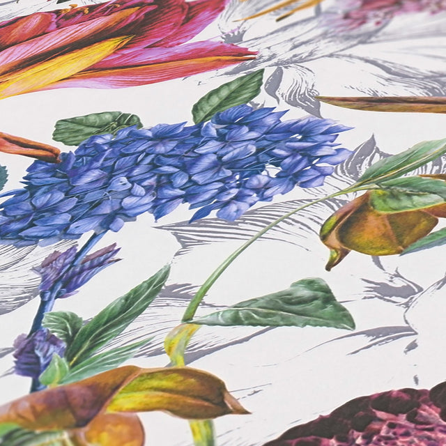 Althea White Flower Garden Wallpaper
