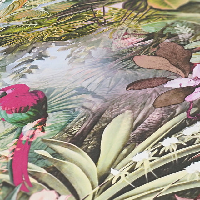 Cordian Light Yellow Rainforest Landscape Wallpaper