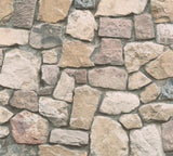 Morris Neutral Natural Stone Wallpaper with Rustic Stone Motif - AS Creation AS692412