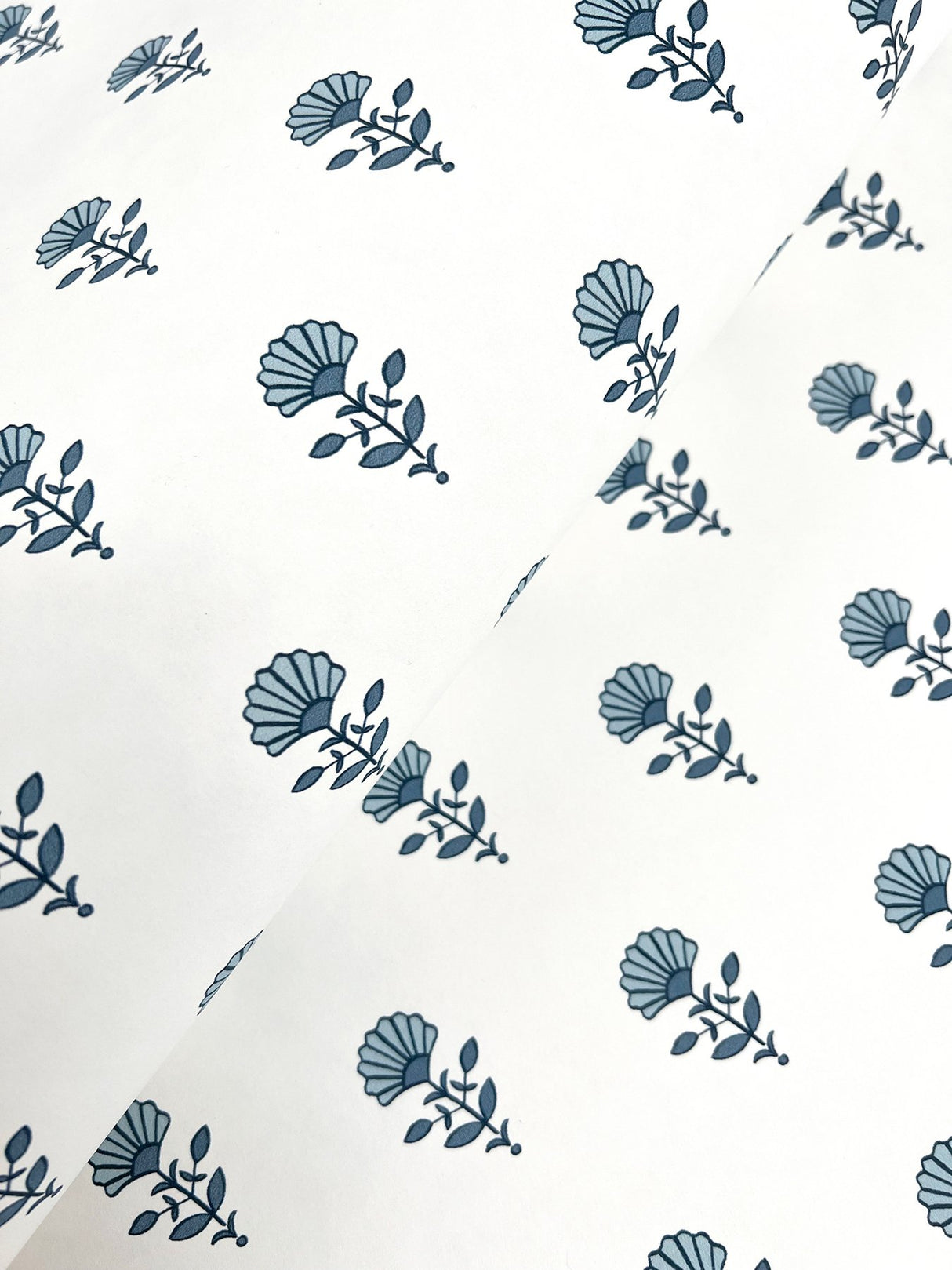 Libby Blue Heather Mini Floral Wallpaper with Botanical Flower Motif - A-Street Prints AST4337