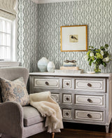 Rhys Green IKAT Stripe Wallpaper with Modern Graphic Stripes - A-Street Prints AST4347